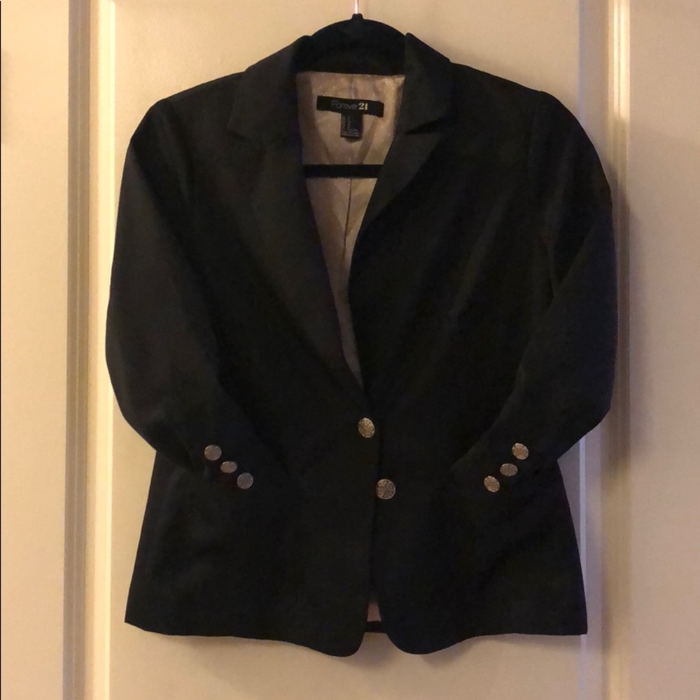 Black Blazer with cute silver buttons